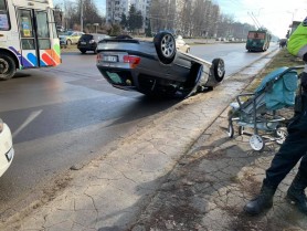 FOTO // Accident grav la Botanica. Șoferița BMW-ului avea un copil pe bancheta din spate